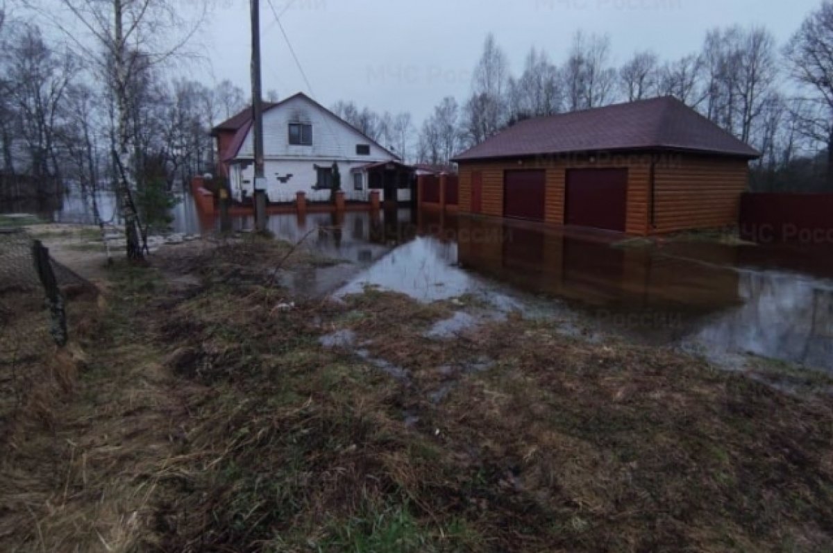 В Брянской области за сутки затопило 4 приусадебных участка и одну дорогу